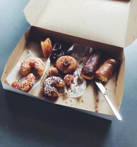 picture of a box of donuts